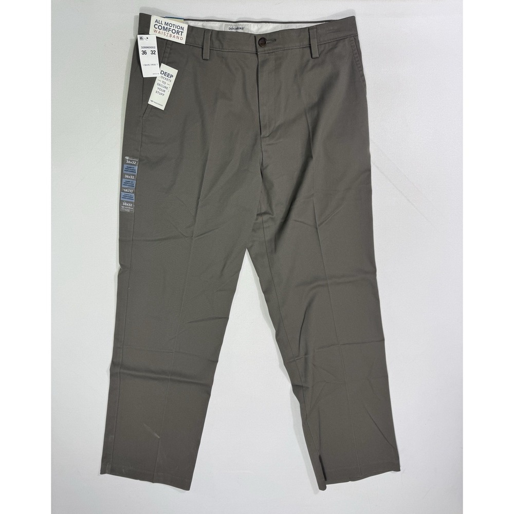 Dockers Easy Khaki Classic Fit Men's 36x32 (36x31) NWT Office Stretch Grey City